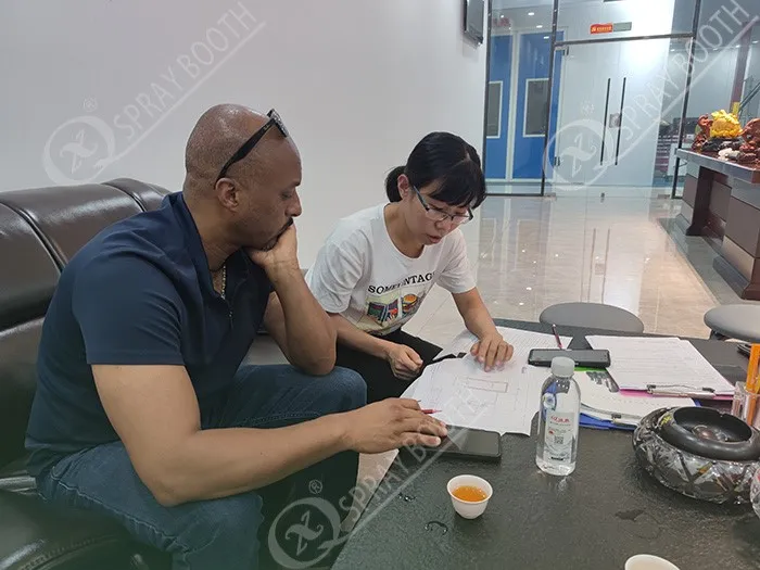 Powder Booth and Drying Oven for Ethiopian Customer 2 Powder Booth and Drying Oven for Ethiopian Customer 2